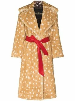 Marc Jacobs manteau ceinturé à imprimé animalier