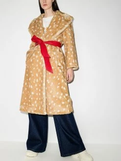 Marc Jacobs manteau ceinturé à imprimé animalier