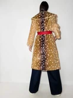 Marc Jacobs manteau ceinturé à imprimé animalier