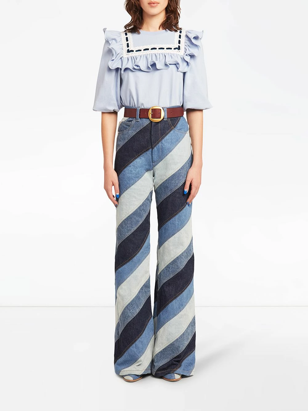 Acheter ✨ Marc Jacobs Blouse à bords contrastants blouses femme ⭐ 2 Marc Jacobs blouse à bords contrastants