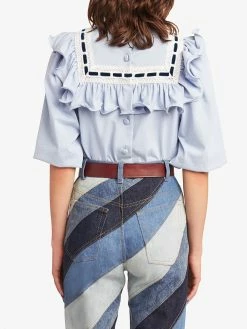 Acheter ✨ Marc Jacobs Blouse à bords contrastants blouses femme ⭐ 8 Marc Jacobs blouse à bords contrastants