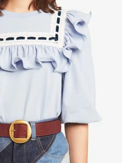 Acheter ✨ Marc Jacobs Blouse à bords contrastants blouses femme ⭐ 9 Marc Jacobs blouse à bords contrastants