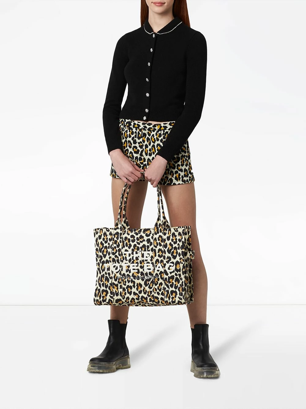 Meilleure vente đ„ Marc Jacobs Sac cabas The Leopard Traveler sacs cabas femme â€ïž 5 Marc Jacobs sac cabas The Leopard Traveler