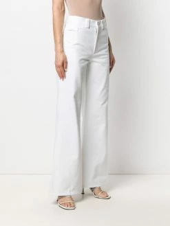 Le moins cher 🤩 Marc Jacobs Pantalon The Flared à taille mi haute pantalons évasés femme ❤️ 7 Marc Jacobs pantalon The Flared à taille mi-haute