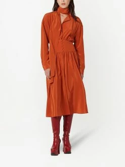 Marc Jacobs robe ceinturée à détail de foulard