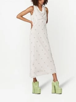 Marc Jacobs robe mi-longue en soie à fleurs