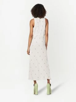 Marc Jacobs robe mi-longue en soie à fleurs