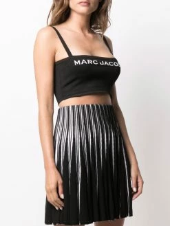 Marc Jacobs haut crop The Bandeau en maille intarsia