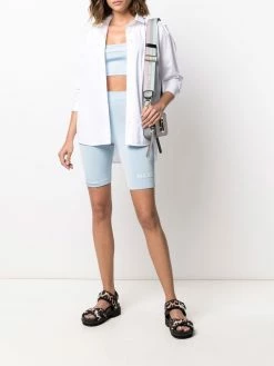 Marc Jacobs haut crop The Bandeau à logo en jacquard