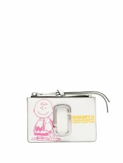 Marc Jacobs x Peanuts portefeuille The Snapshot en cuir