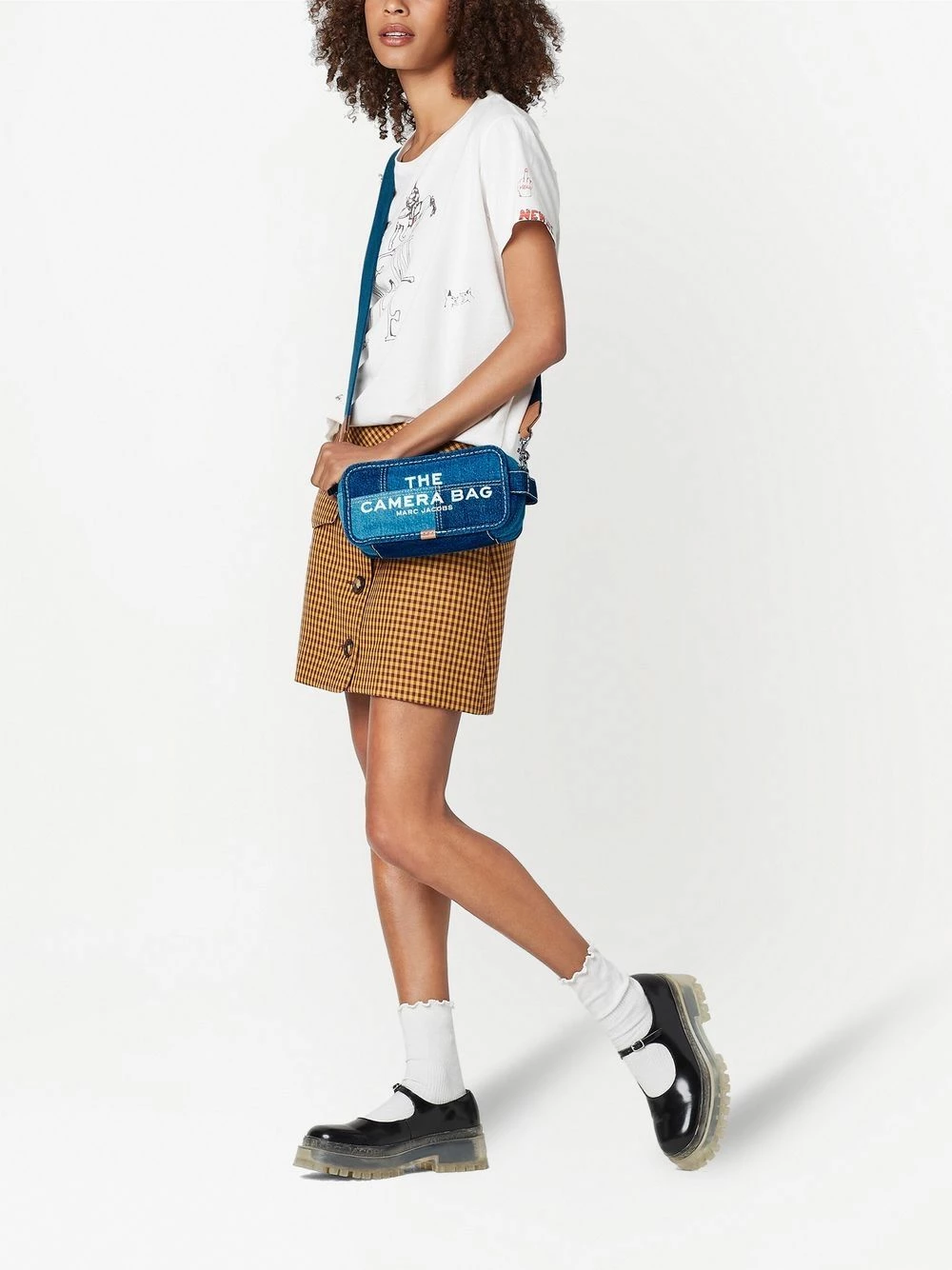 Grosses soldes ✨ Marc Jacobs Sac à bandoulière The Denim Camera sacs à bandoulière & besaces femme 🧨 2 Marc Jacobs sac à bandoulière The Denim Camera