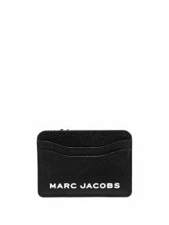 Marc Jacobs porte-cartes en cuir à logo imprimé