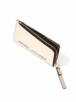 De gros 😀 Marc Jacobs Petit portefeuille The Metallic Bold zippé portefeuilles & porte-monnaie femme ❤️ 5 Marc Jacobs petit portefeuille The Metallic Bold zippé