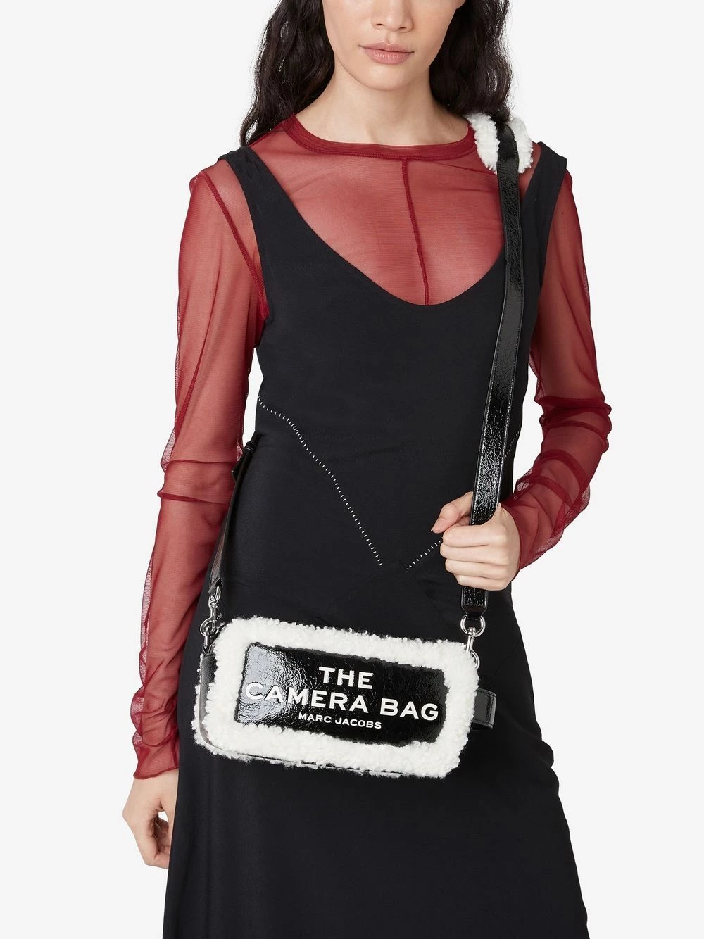 Coupon 👍 Marc Jacobs Sac à bandoulière The Crinkle à bords lainés sacs à bandoulière & besaces femme ⭐ 2 Marc Jacobs sac à bandoulière The Crinkle à bords lainés