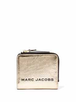 Marc Jacobs mini portefeuille The Metallic Bold à fermeture zippée