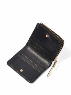 Marc Jacobs mini portefeuille The Metallic Bold à fermeture zippée