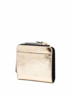 Marc Jacobs mini portefeuille The Metallic Bold à fermeture zippée