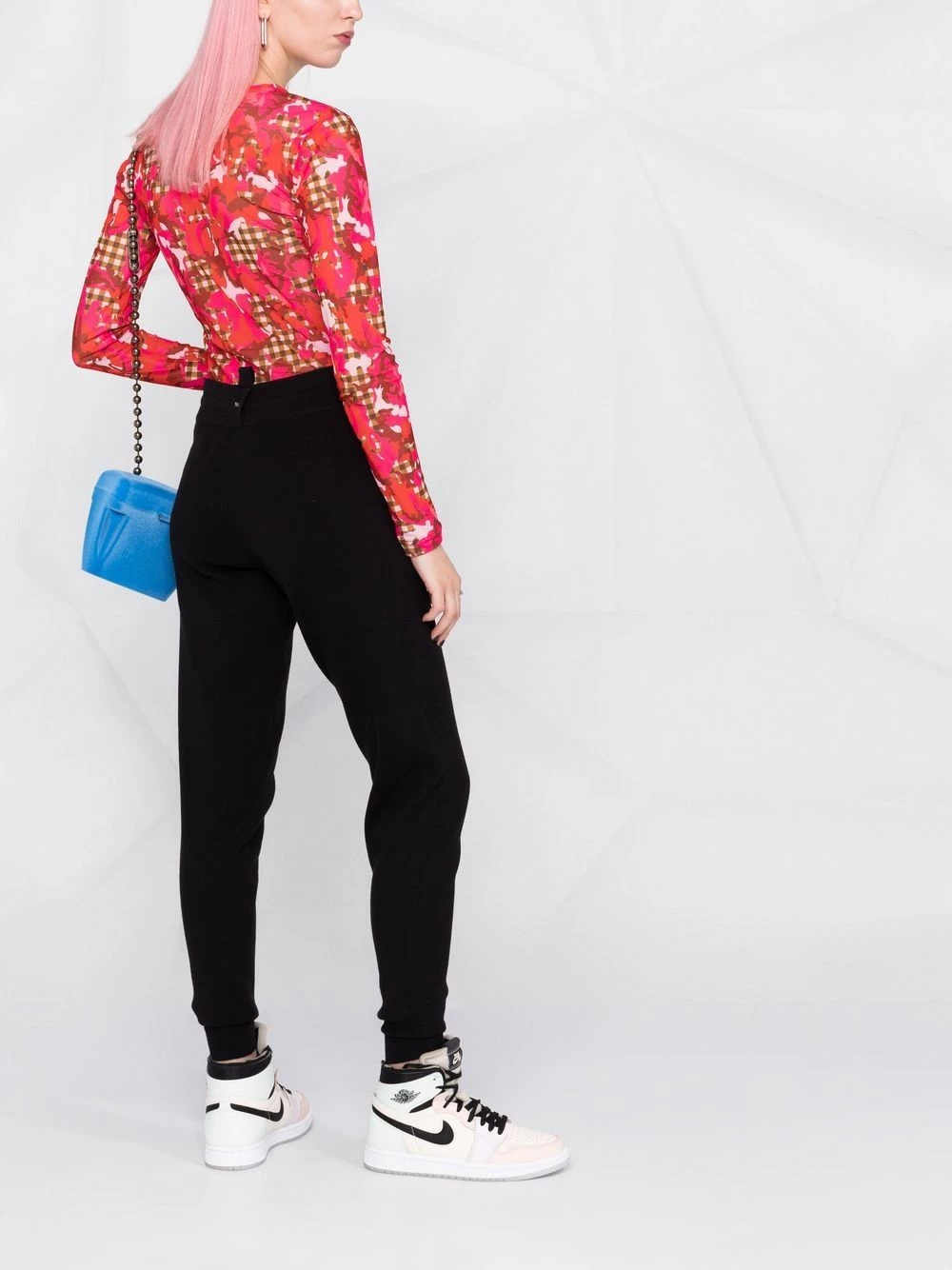 Nouveau 🛒 Marc Jacobs Pantalon de jogging slim à logo imprimé pantalons de survêtement femme 🌟 6 Marc Jacobs pantalon de jogging slim à logo imprimé