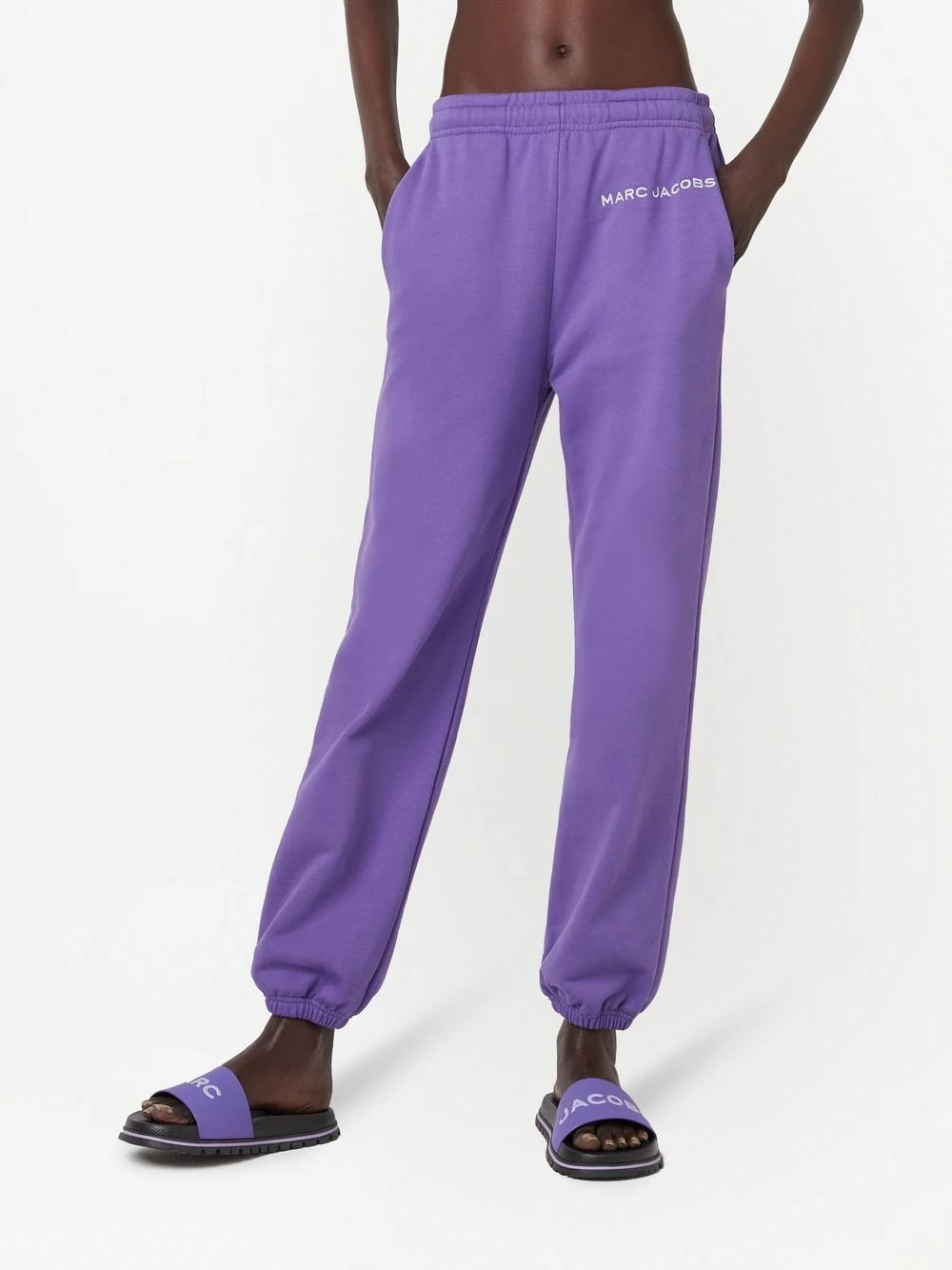 Offres 🤩 Marc Jacobs Pantalon à logo brodé pantalons de survêtement femme 😀 3 Marc Jacobs pantalon à logo brodé
