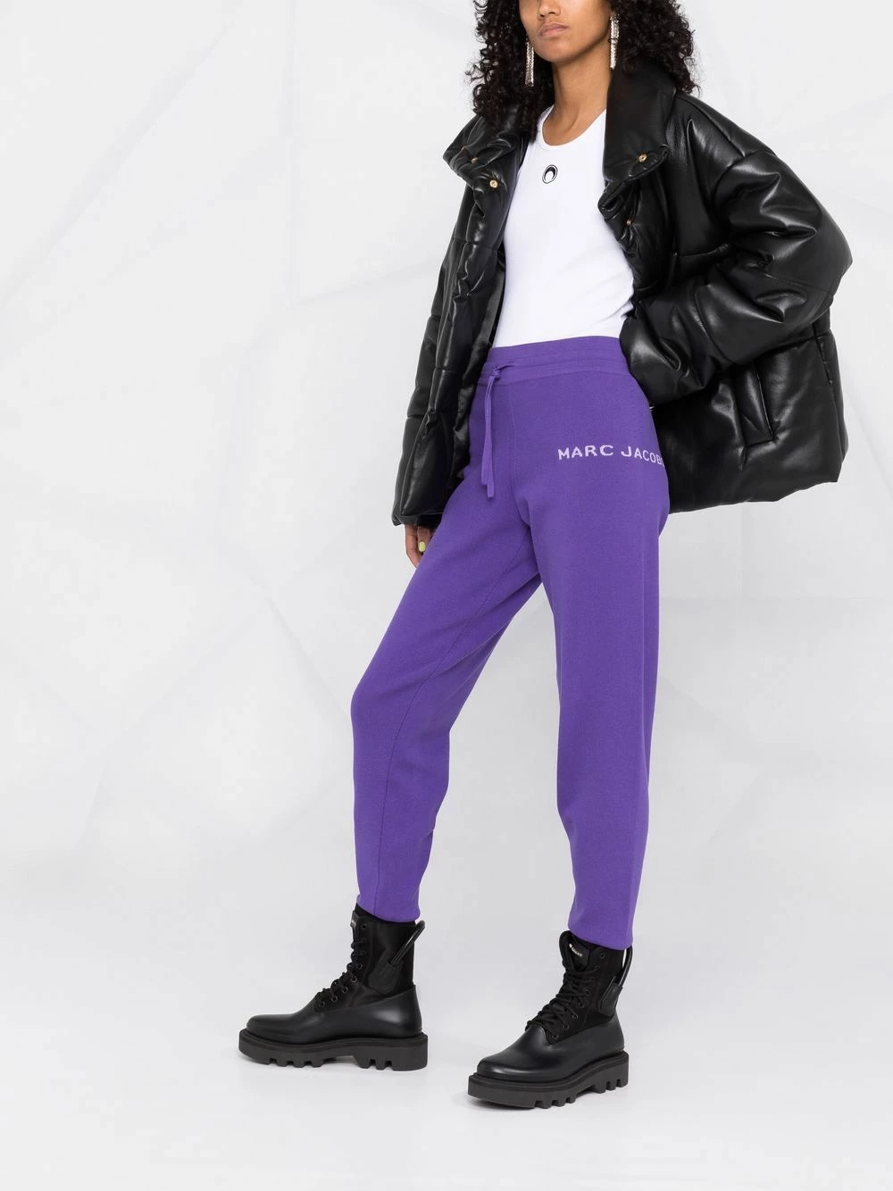 Meilleure vente ❤️ Marc Jacobs Pantalon de jogging The Knit fuselé pantalons de survêtement femme 🎁 4 Marc Jacobs pantalon de jogging The Knit fuselé