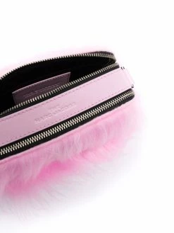 Marc Jacobs sac porté épaule Snapshot en fourrure artificielle