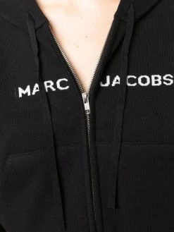 Marc Jacobs hoodie zippé à logo intarsia